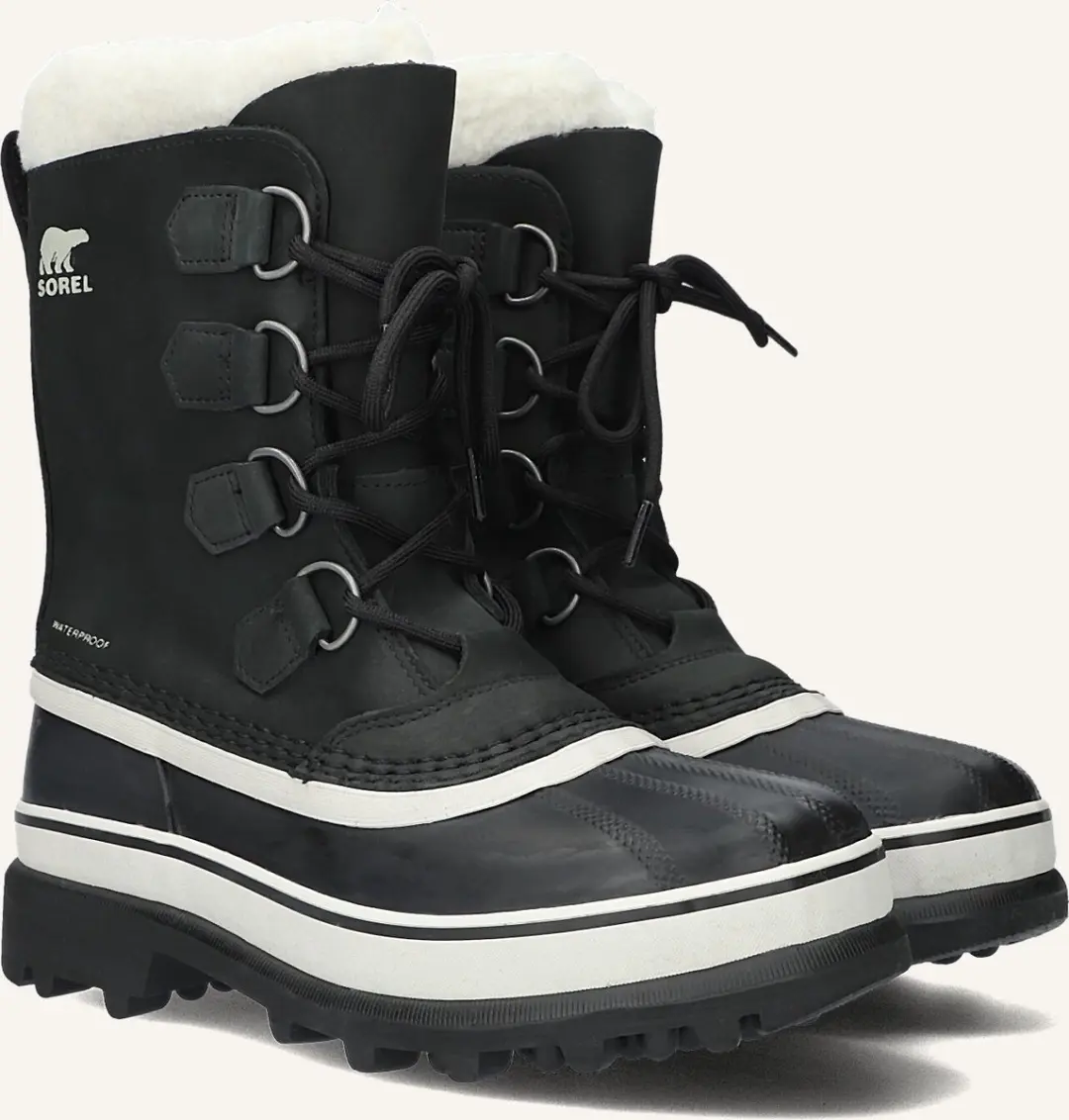 Sorel Caribou WP Vrouwen Sneeuwlaarzen 36 - Black/Stone