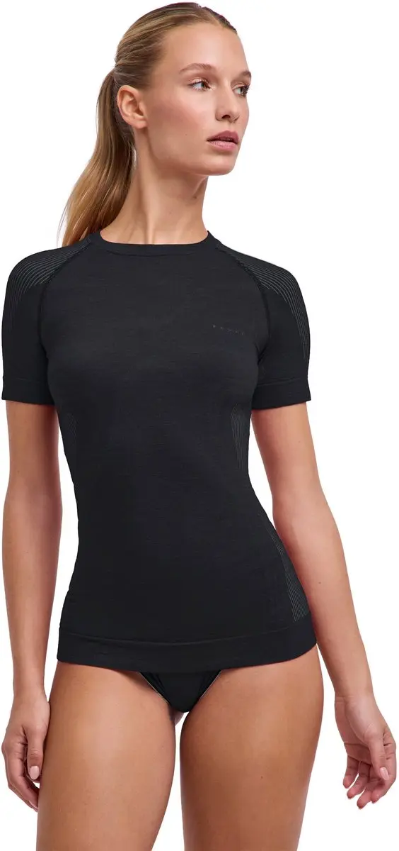 Falke Dames T-shirt 33442-3000 - XS - Zwart