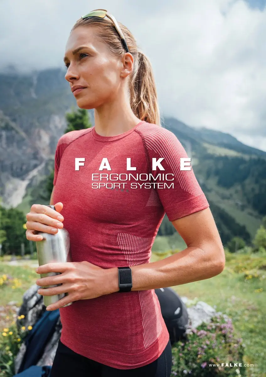 Falke Dames T-shirt 33442-3000 - XS - Zwart