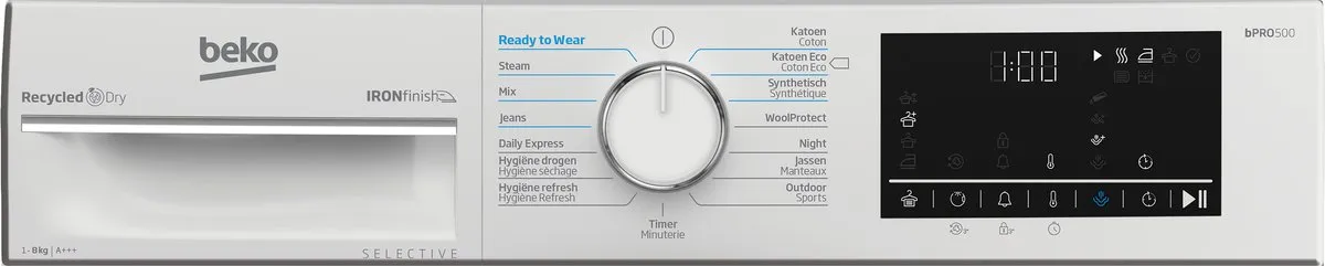 Beko B5T68243W2 Warmtepompdroger 8kg - Wit