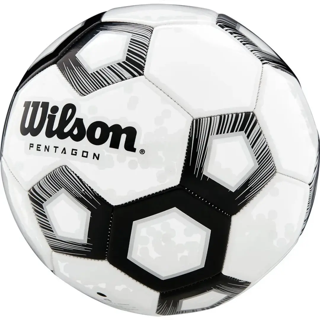 Wilson Pentagon Voetbal 5 - Wit/Zwart