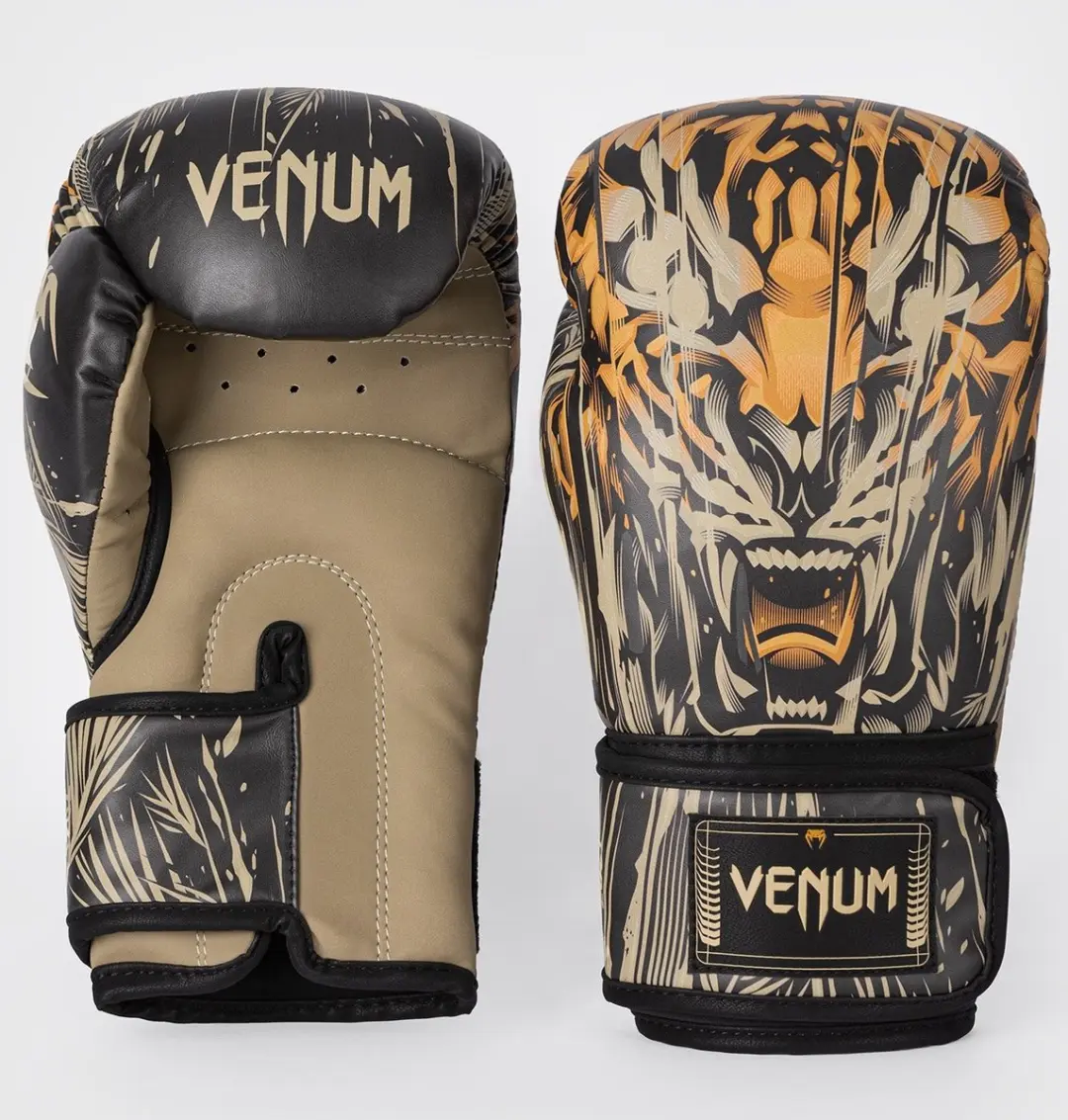 Venum Tiger Bokshandschoenen 14 oz - Zwart Neon Oranje