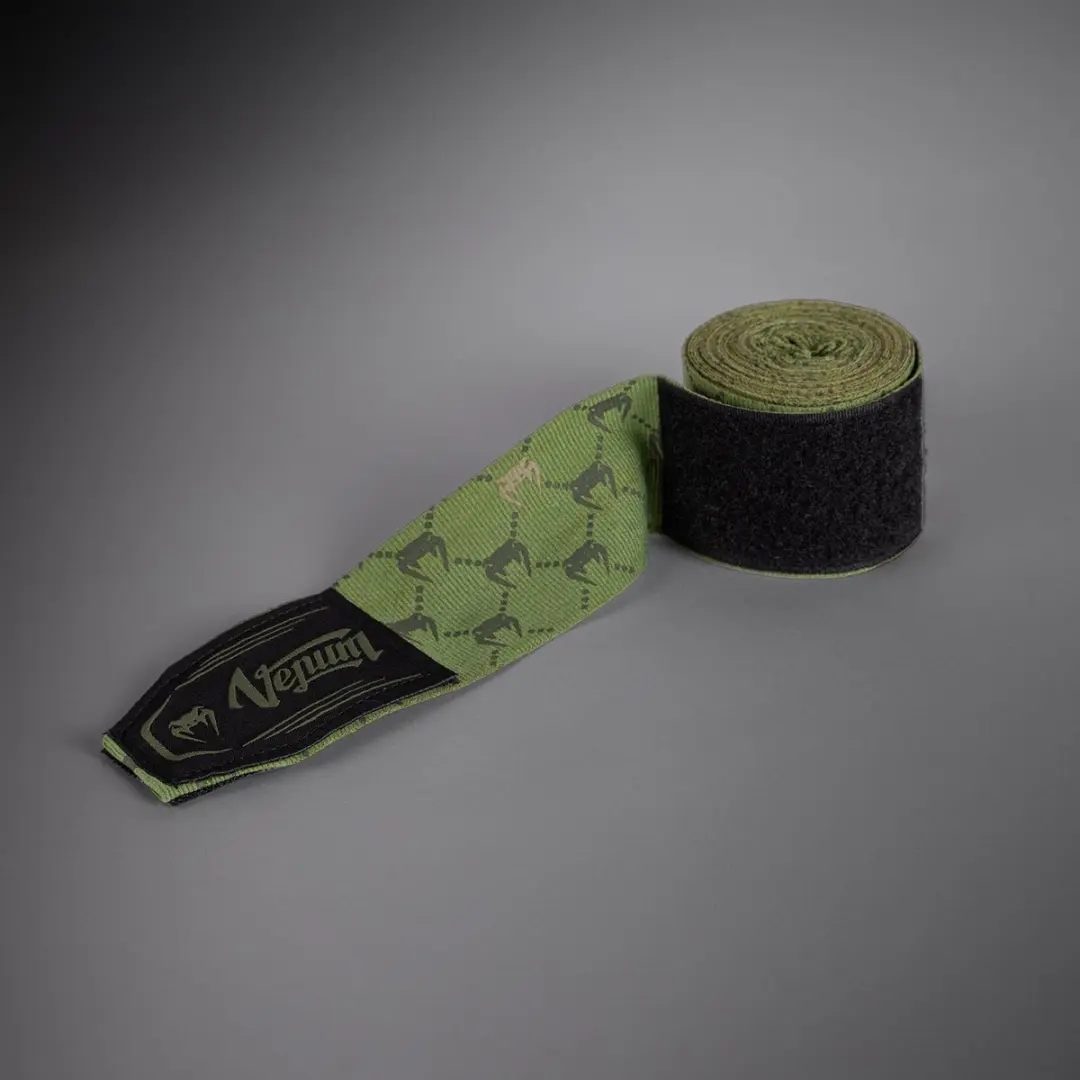 Venum Monogram Advanced Hand Wraps 400cm - Maat 4 - Kaki