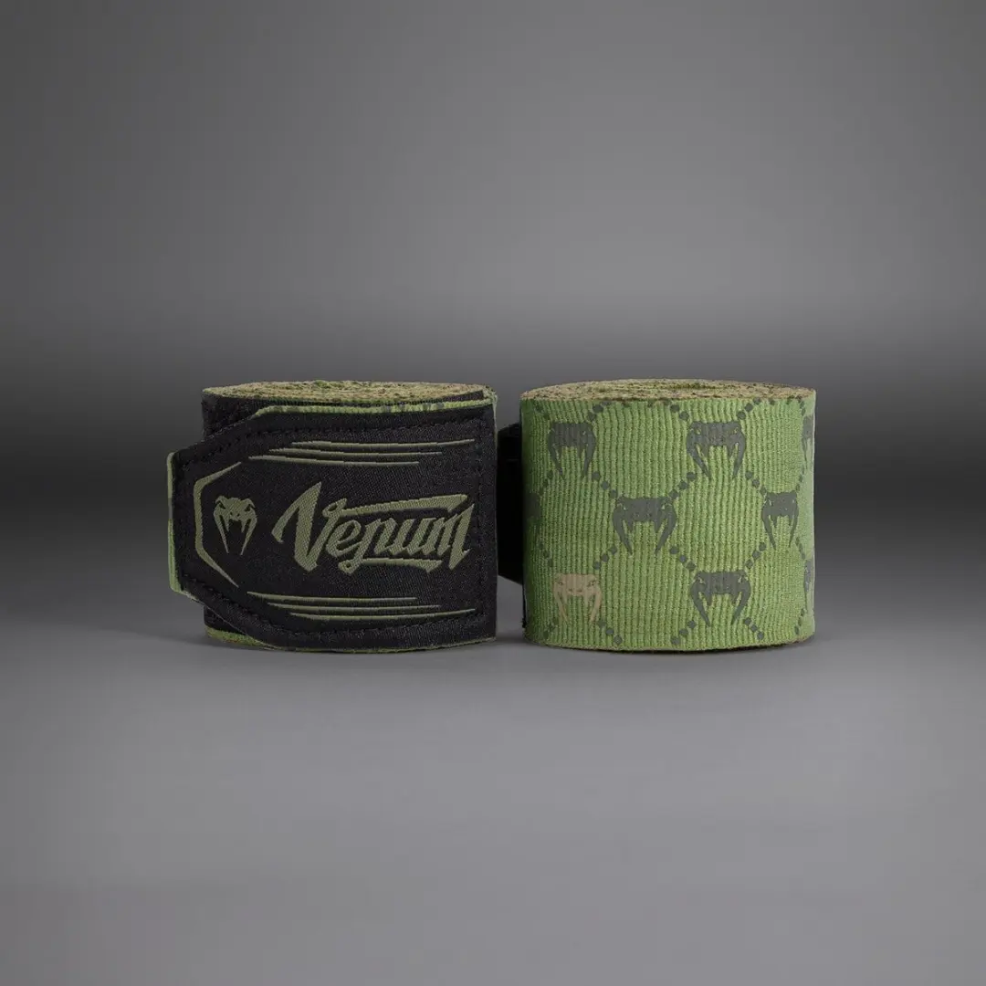 Venum Monogram Advanced Hand Wraps 400cm - Maat 4 - Kaki