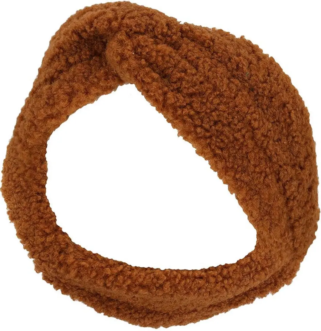 Sarlini Teddy Wol Haarband - One Size - Midden Bruin