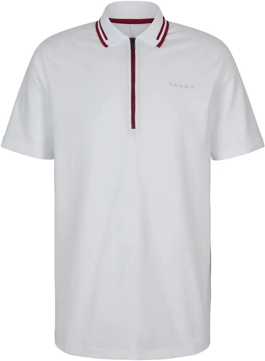 Falke Golf Zip Shirt heren - wit - XXL