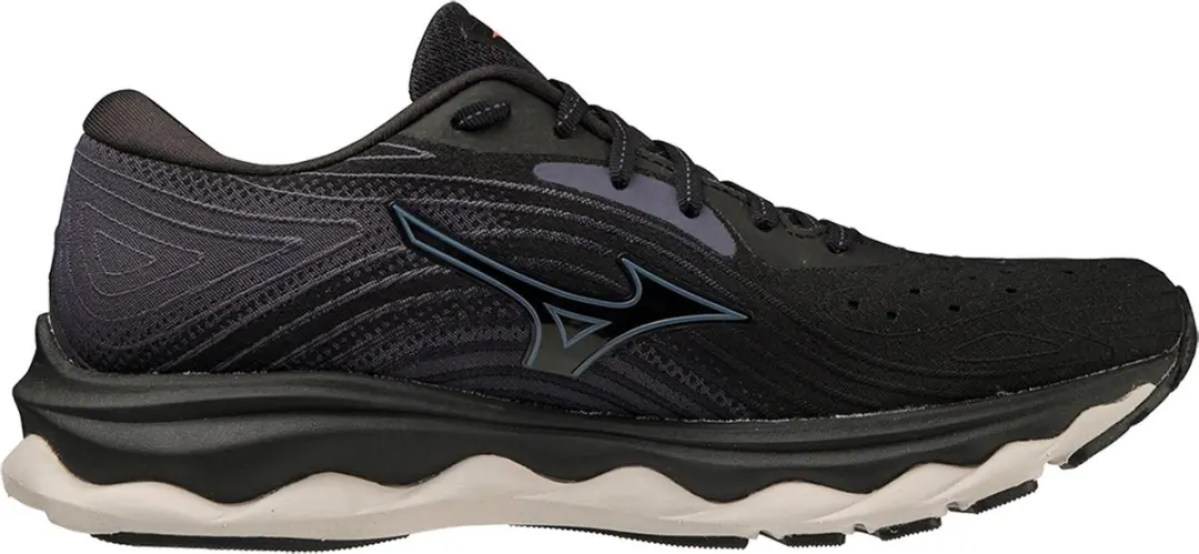 Mizuno Wave Sky 6 Sportschoenen - 38.5 - Donker grijs/zwart/roze