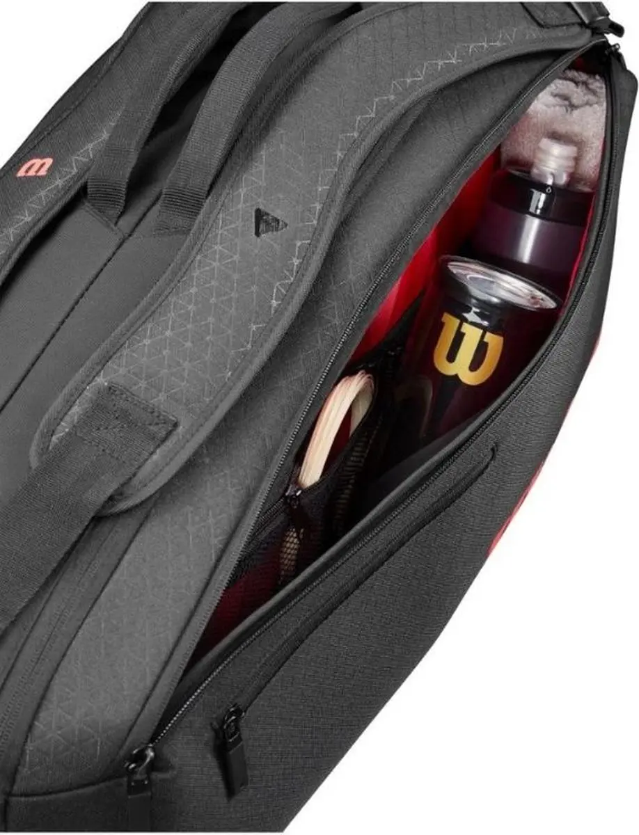 Wilson 6R Tennistas Clash V3 Tennisset - 6 Stuks - Zwart