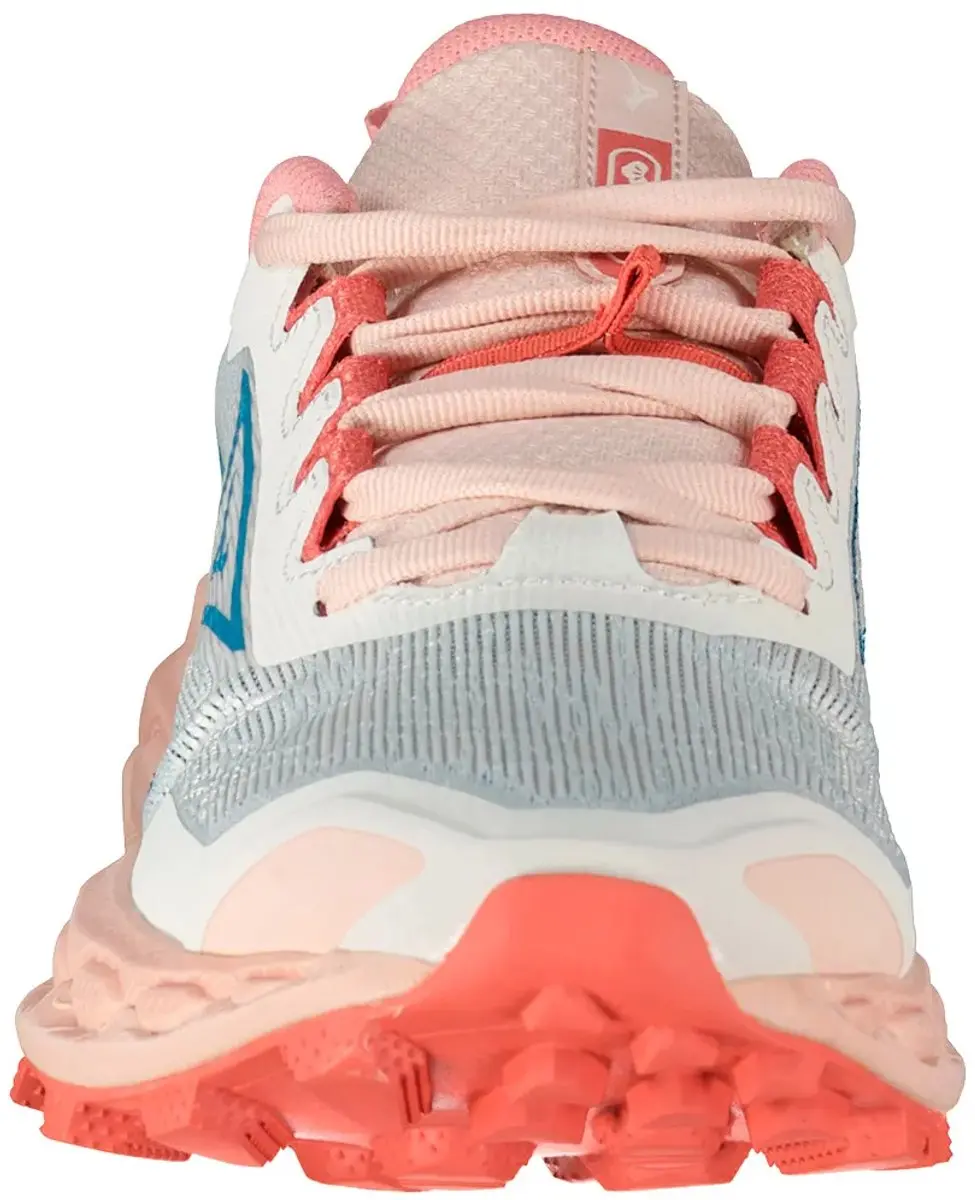 Mizuno Wave Mujin 11 Trailrunningschoenen Dames 41 - Roze/Blauw/Grijs