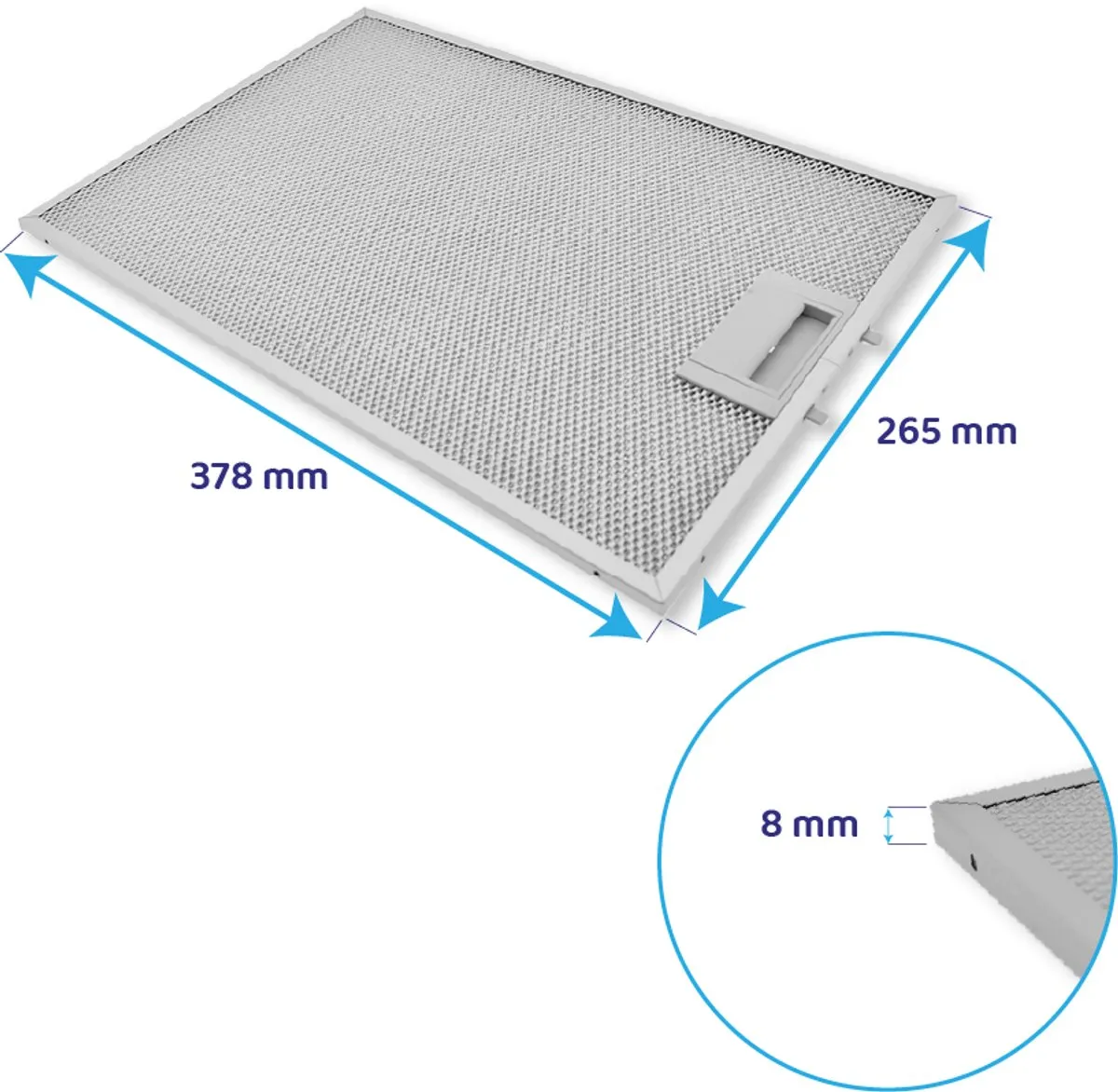 Bosch Metaalvetfilter 378x265mm 11025757