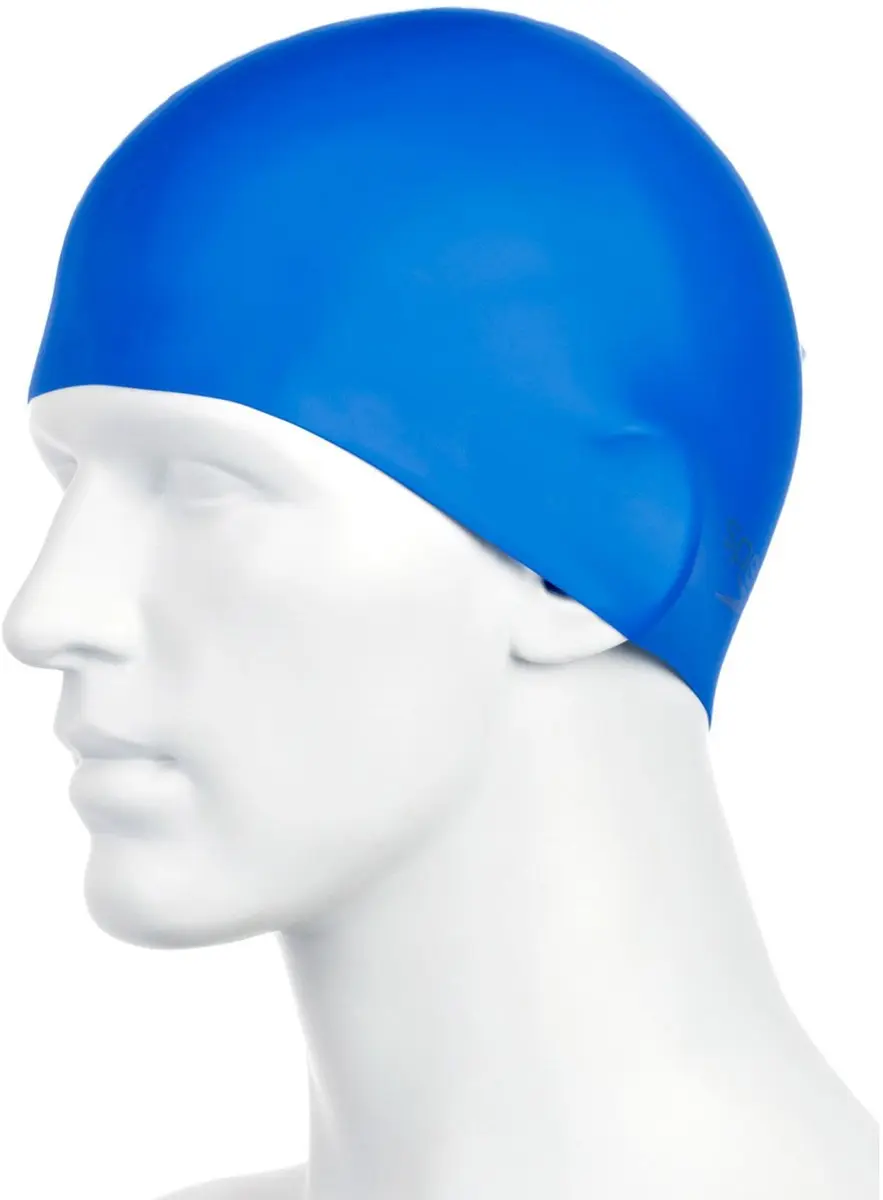 Speedo Plain Moulded Silicone Cap - Blauw