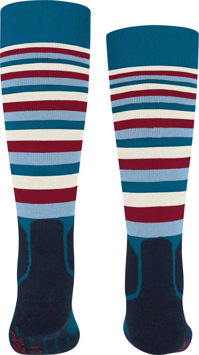 Falke SK2 Stripes Skisokken Kinderen - Turkoois - Maat 31-34