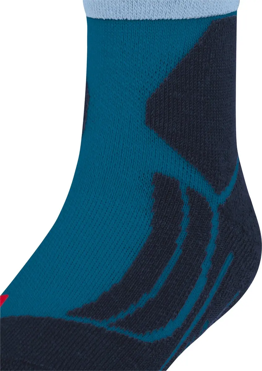 Falke SK2 Stripes Skisokken Kinderen - Turkoois - Maat 31-34