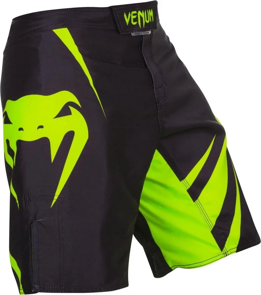 Venum Challenger Fightshort - Zwart Neo Geel S