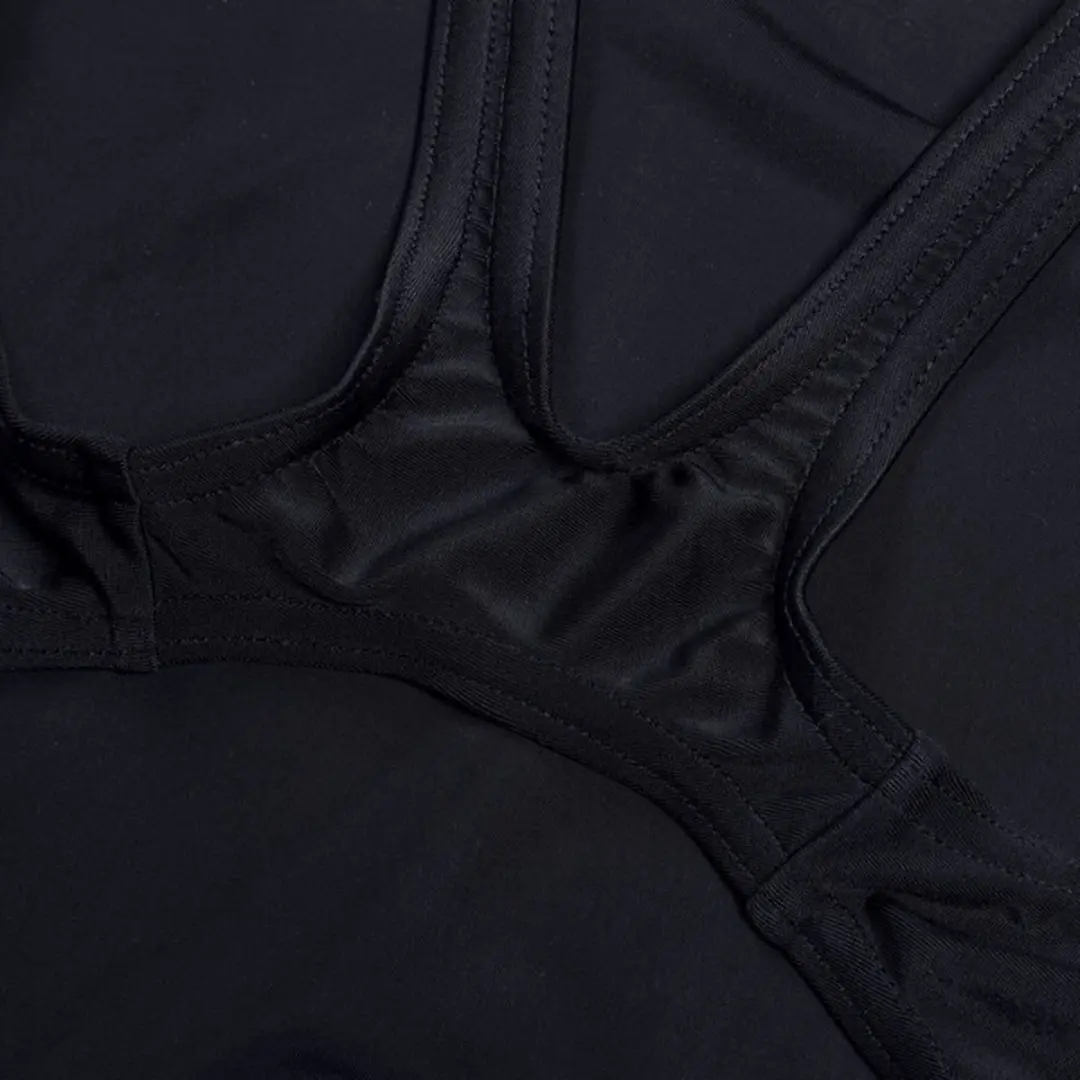 Speedo Placement Muscleback Sportbadpak 128 - Zwart/Oranje