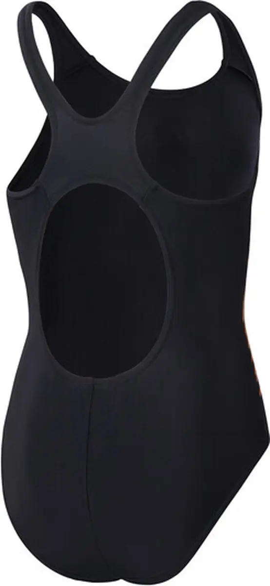Speedo Placement Muscleback Sportbadpak 128 - Zwart/Oranje