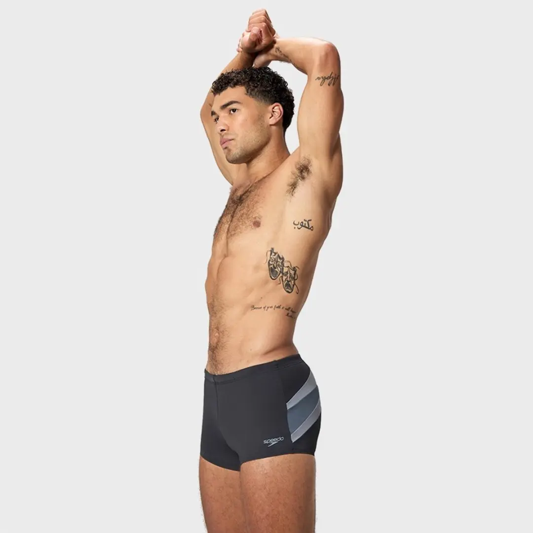 Speedo Hyperboom Aquashort Heren XXL - Zwart/Grijs