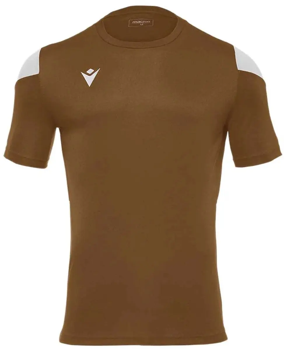Macron Polis Shirt Korte Mouw Kinderen 164 - Goud/Wit
