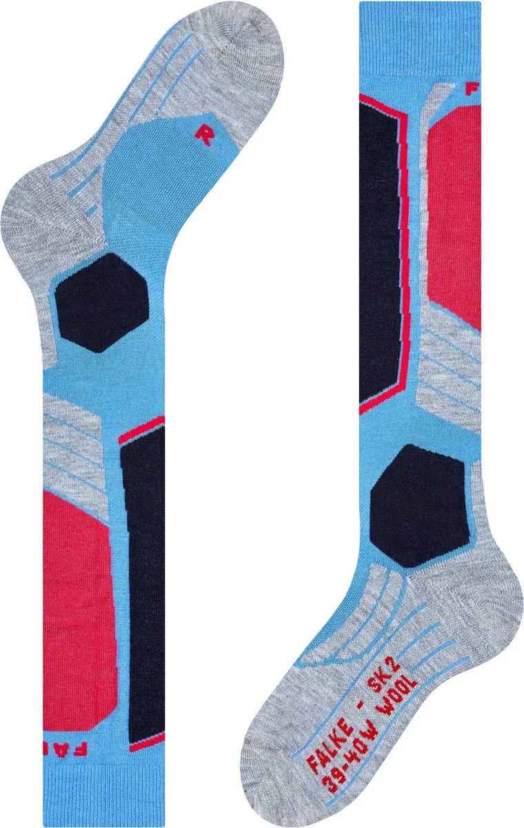 Falke SK2 Wool Skisokken Dames - 35/36 Blauw - afbeelding 6 van 6
