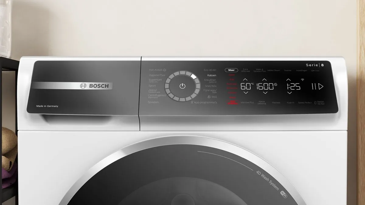 Bosch Serie 8 WGB2560BNL Wasmachine 10kg 1600rpm Wit