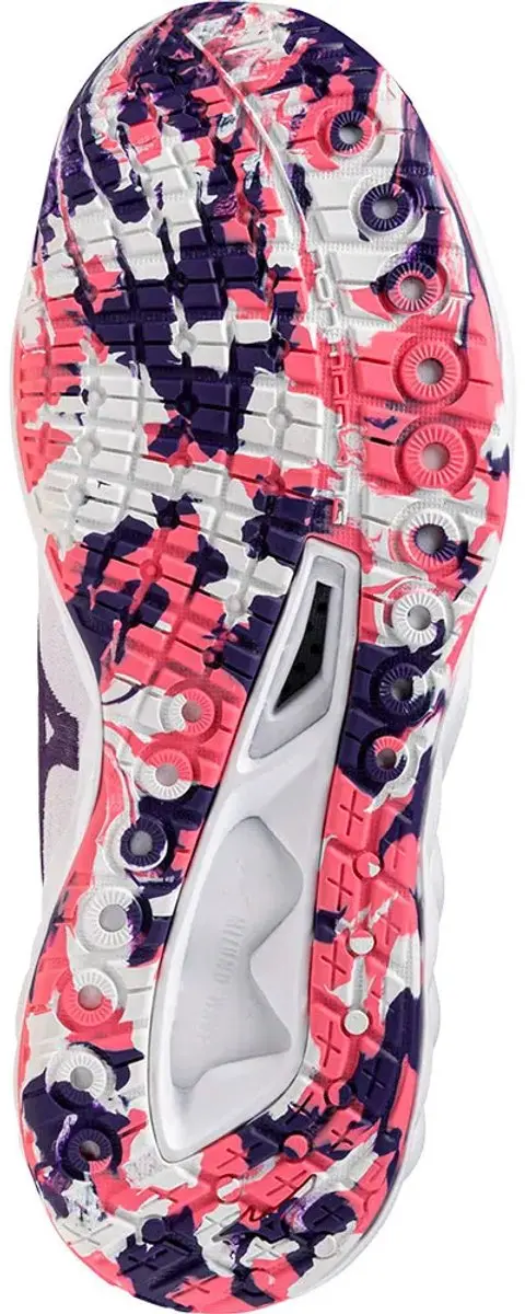 Mizuno Wave Luminous 3 Dames Sportschoenen 42.5 - Wit/VioletIndigo/CamelliaRos