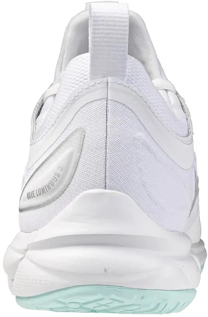 Mizuno Wave Luminous 3 Dames Sportschoenen 42.5 - Wit/VioletIndigo/CamelliaRos - afbeelding 6 van 6