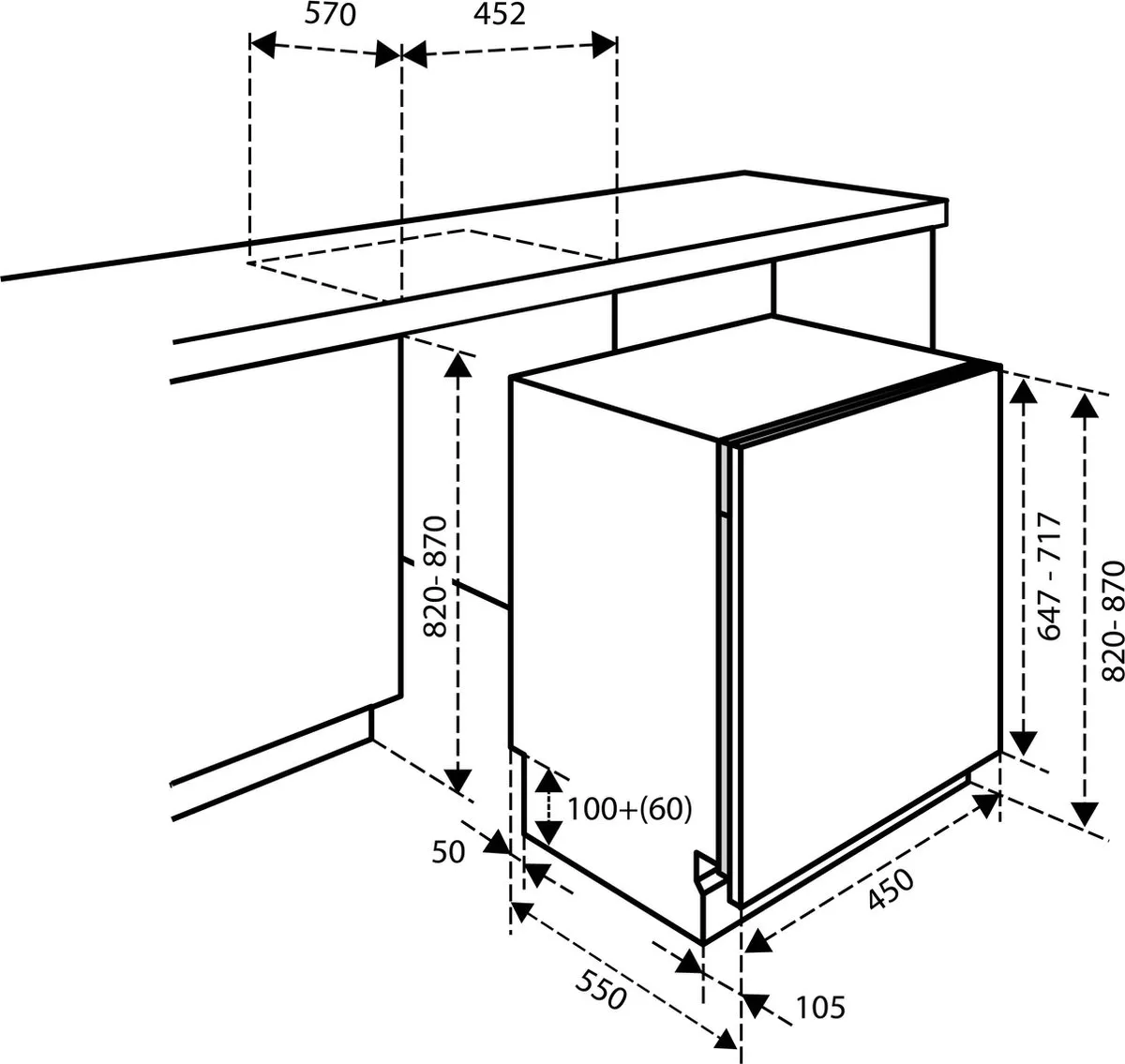 Inventum IVW4508A Inbouw Vaatwasser 10 Couverts - 45cm - 6 Programma's