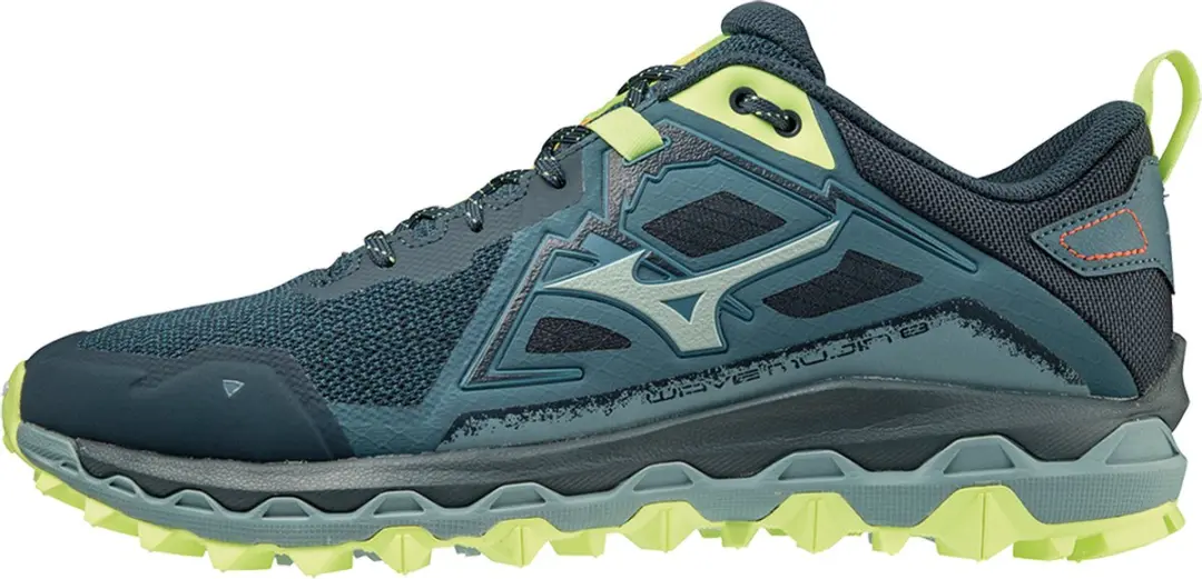 Mizuno Wave Mujin 8 Sportschoenen - Maat 43 - Blauw/Grijs/Lichtgroen