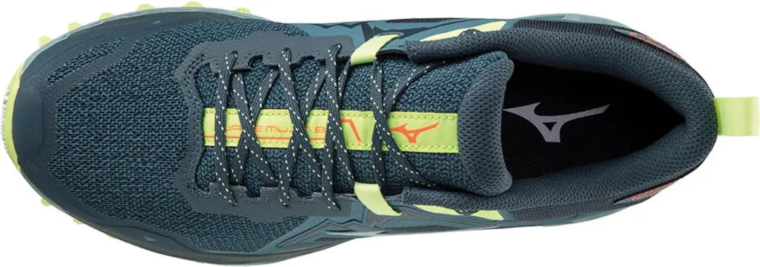 Mizuno Wave Mujin 8 Sportschoenen - Maat 43 - Blauw/Grijs/Lichtgroen