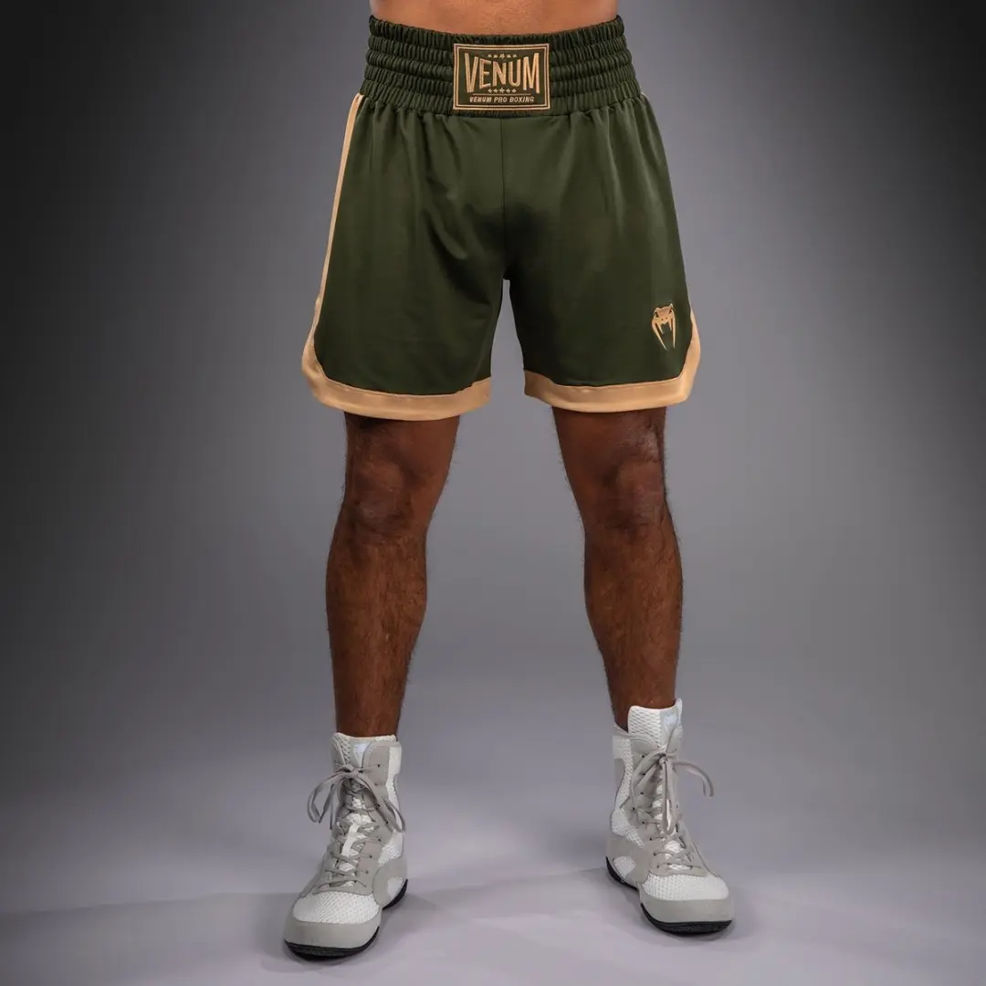 Venum Classic Boxing Shorts XL - Militair Groen Zand