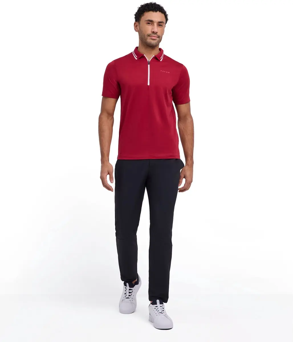 Falke Golf Zip Shirt - Rood - Maat M