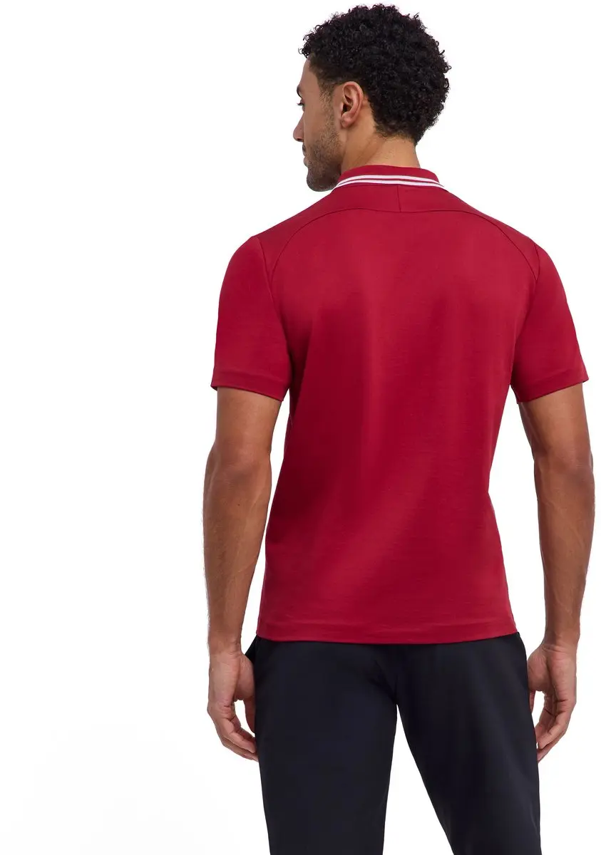 Falke Golf Zip Shirt - Rood - Maat M