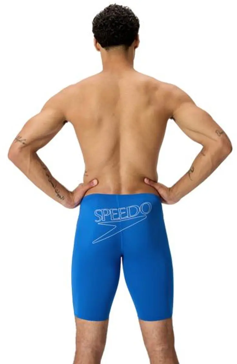 Speedo Endurance+ Logo Jammer Heren M - Blauw/Wit