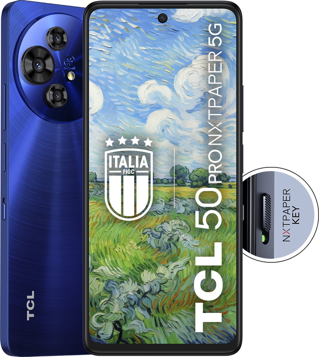 TCL 50 Pro NXTPAPER 5G 8GB/512GB Blauw (Middernachtblauw) Dual SIM T803D