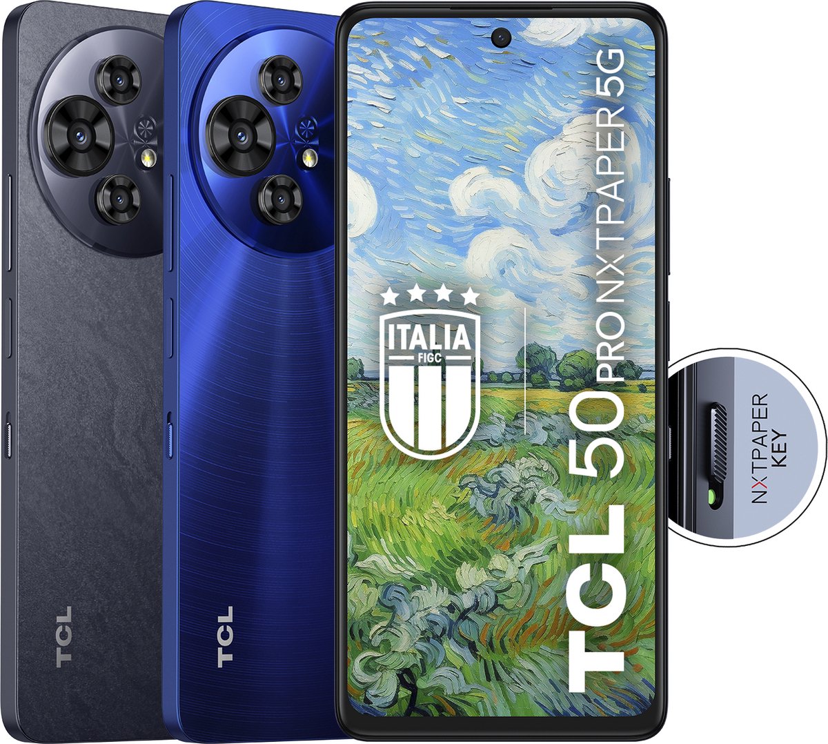 TCL 50 Pro NXTPAPER 5G 8GB/512GB Blauw (Middernachtblauw) Dual SIM T803D