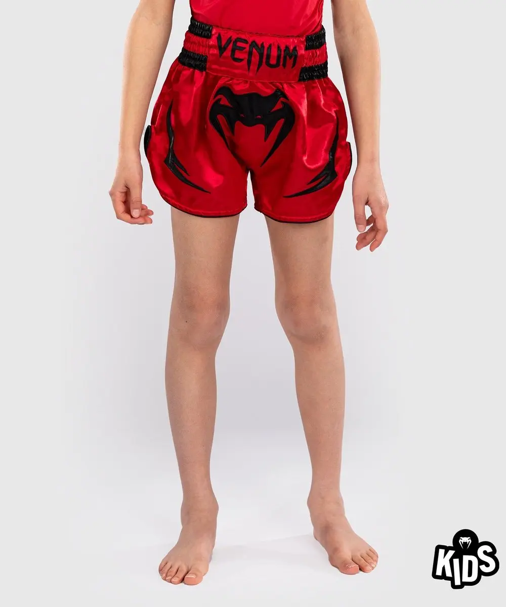 Venum Inferno Kids Muay Thai Shorts 140cm - Rood/Zwart