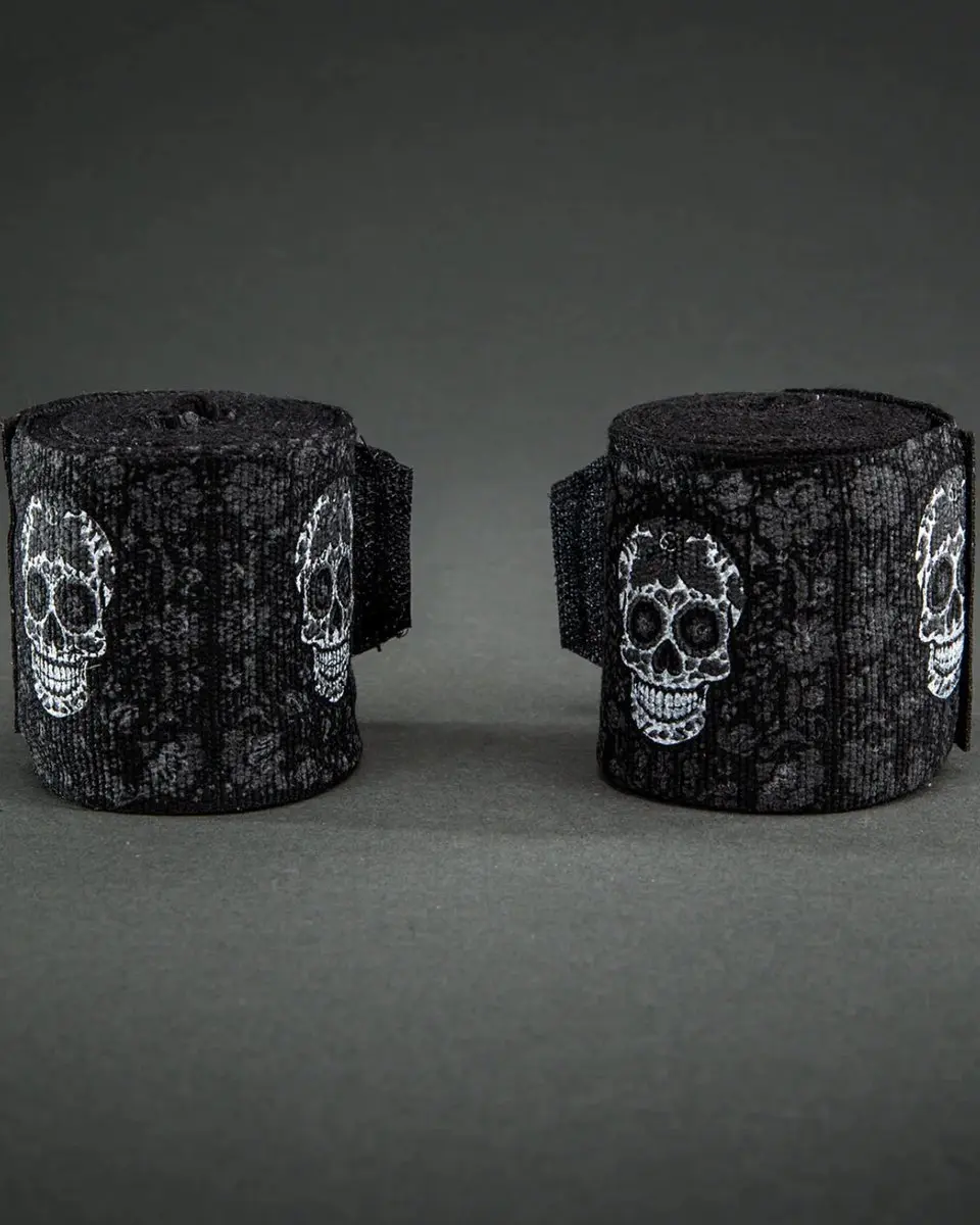 Venum Santa Muerte Boksbandages 400cm - Zwart/Wit