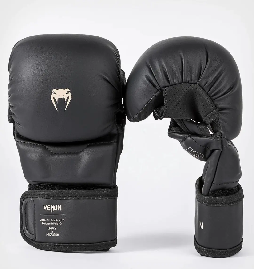 Venum Impact Evo Sparring MMA Handschoenen - L/XL - Zwart - afbeelding 5 van 6