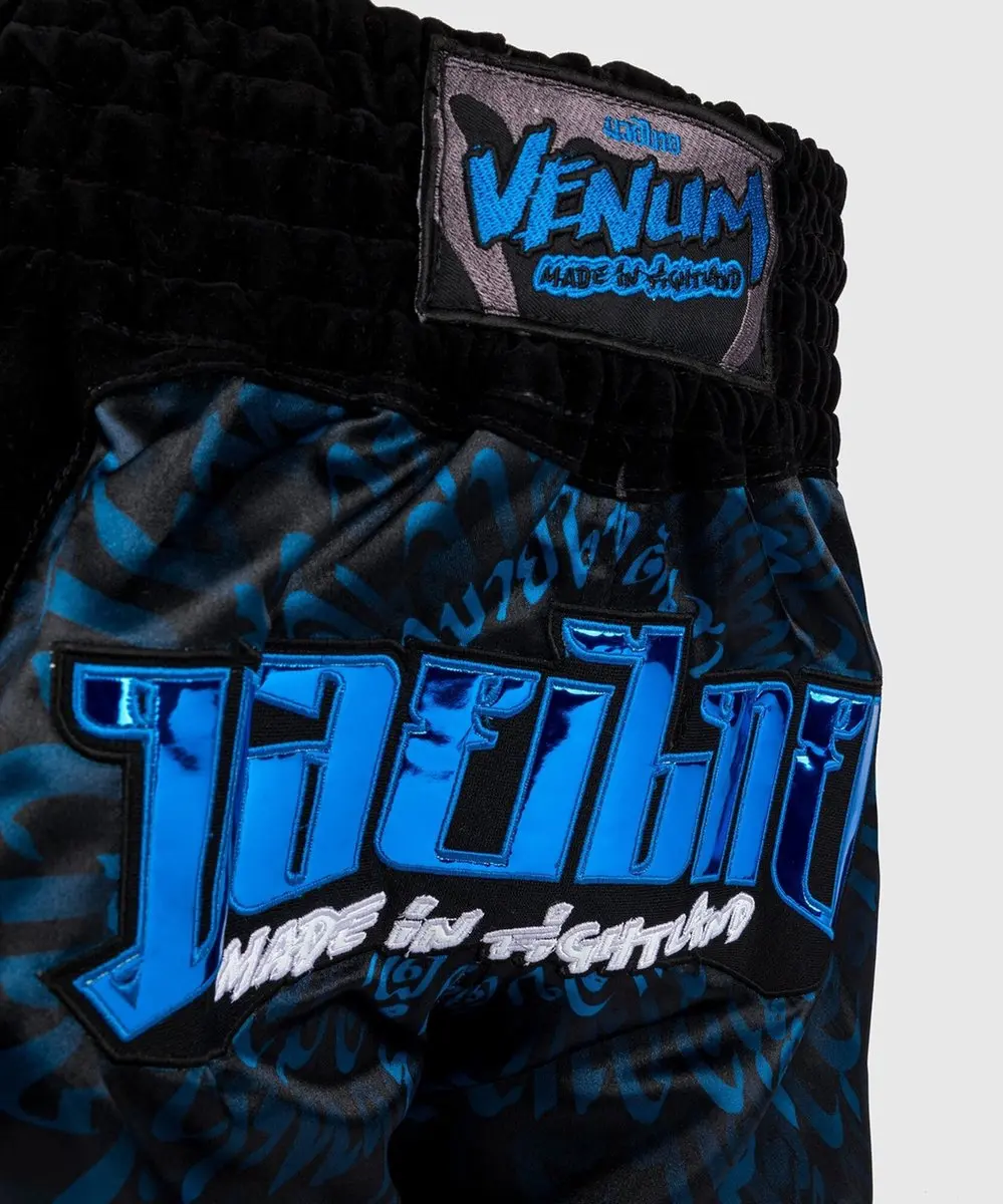 Venum Muay Thai Shorts Attack - XXL - Zwart/Blauw