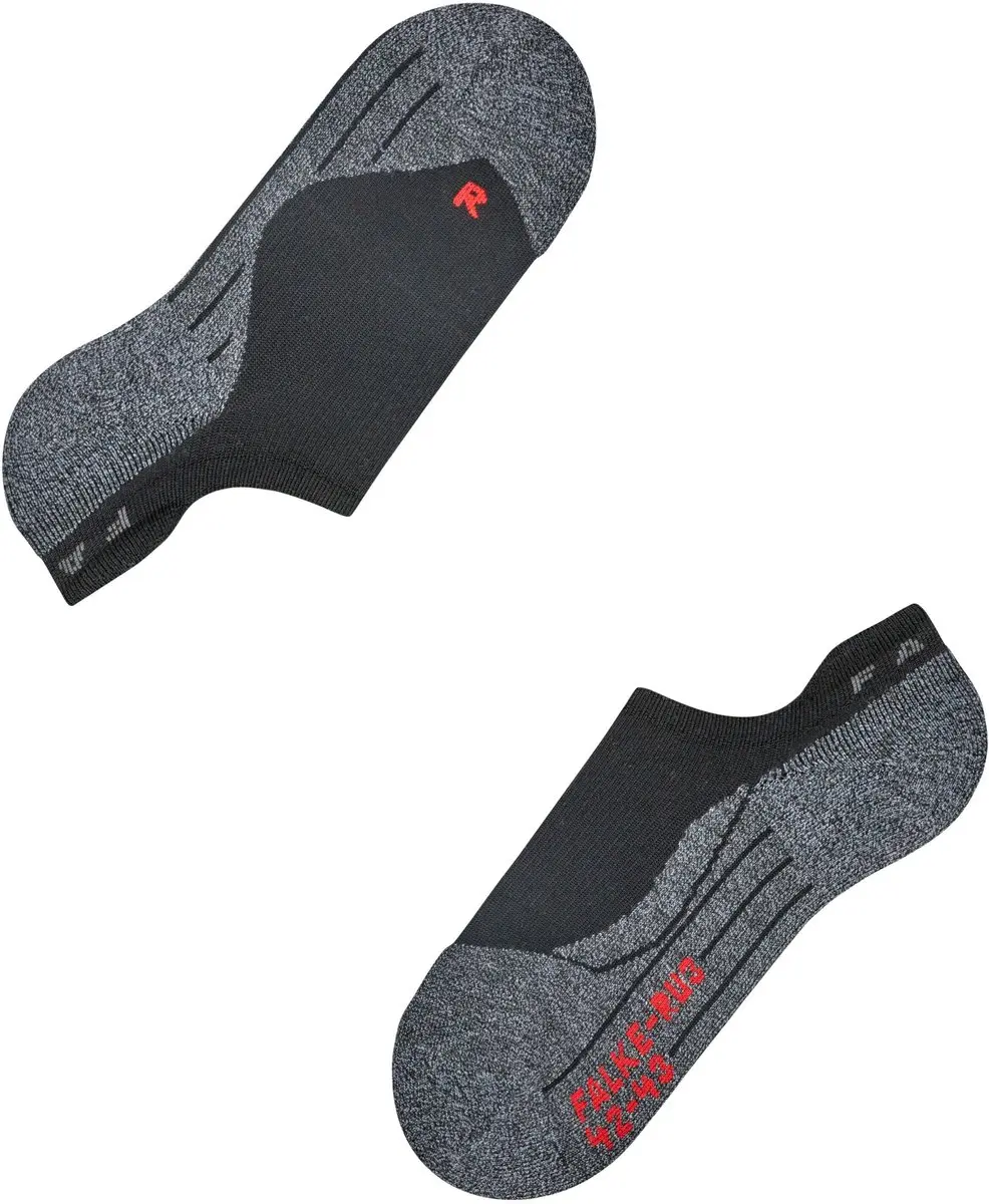 Falke RU3 Comfort Invisible Heren Sokken - Extra Sterke Padding - Maat 43/44 - Zwart