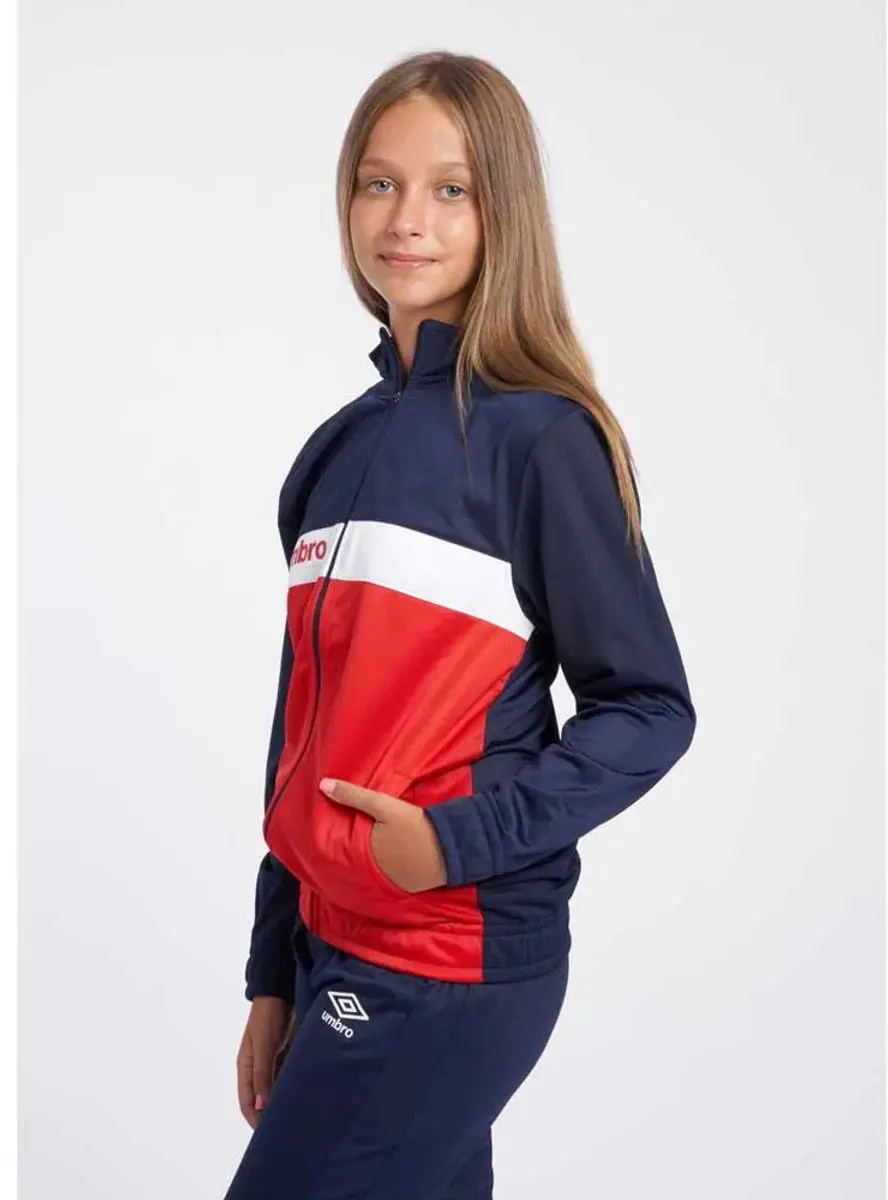 Umbro Sportswear Trainingsjack 9-10 jaar - Rood/Blauw