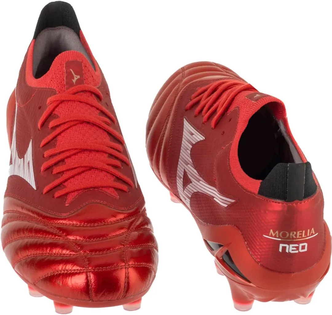 Mizuno Morelia Neo IV Beta Elite FG Voetbalschoenen - Rood