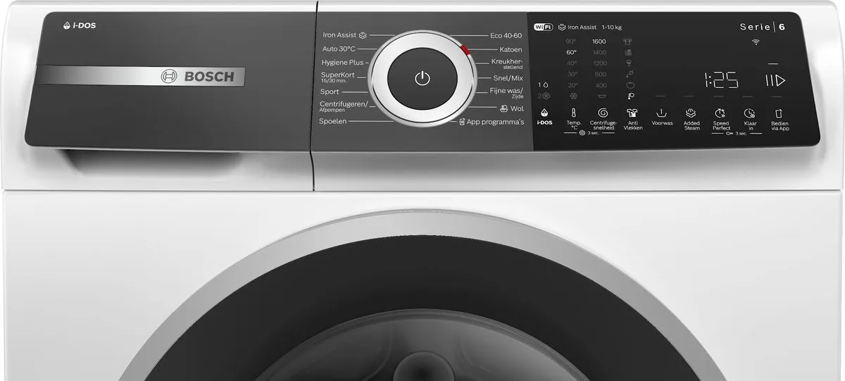 Bosch Serie 6 WGH246A5NL Wasmachine 9kg 1600 RPM - Wit