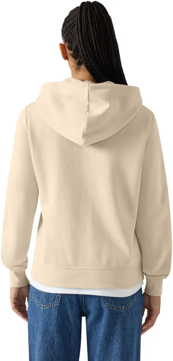 Champion MS041 Full Zip Hoodie Sweatshirt - Dames S - Beige
