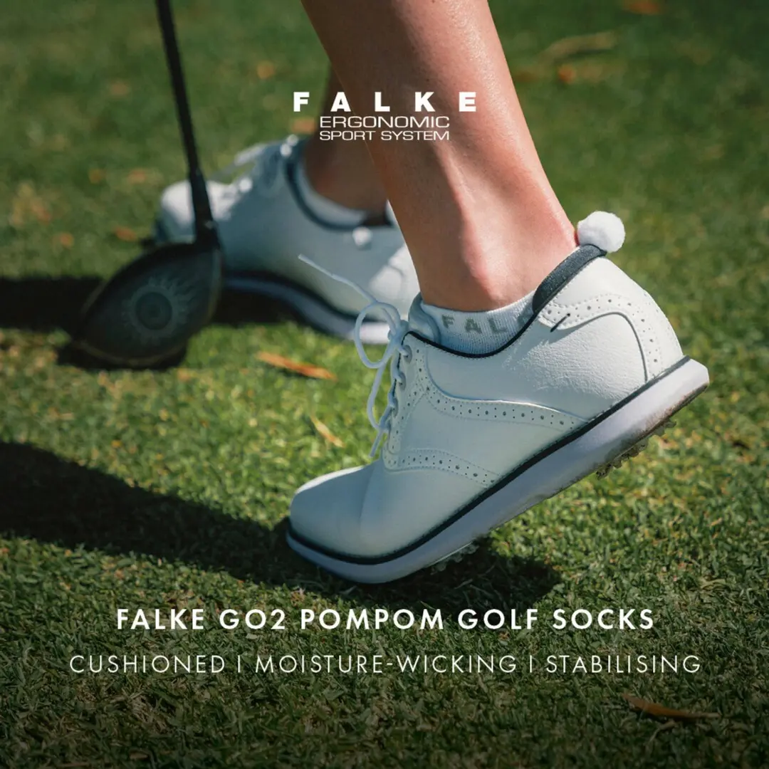 Falke GO2 Pompom Golfsokken Dames - Wit - Maat 41-42 - afbeelding 6 van 6