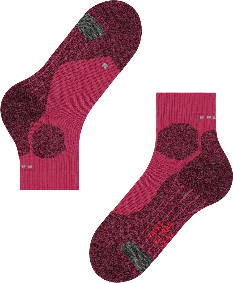 Falke RU Trail Grip Hardloopsokken Dames - Rood - Maat 37/38 - afbeelding 6 van 6