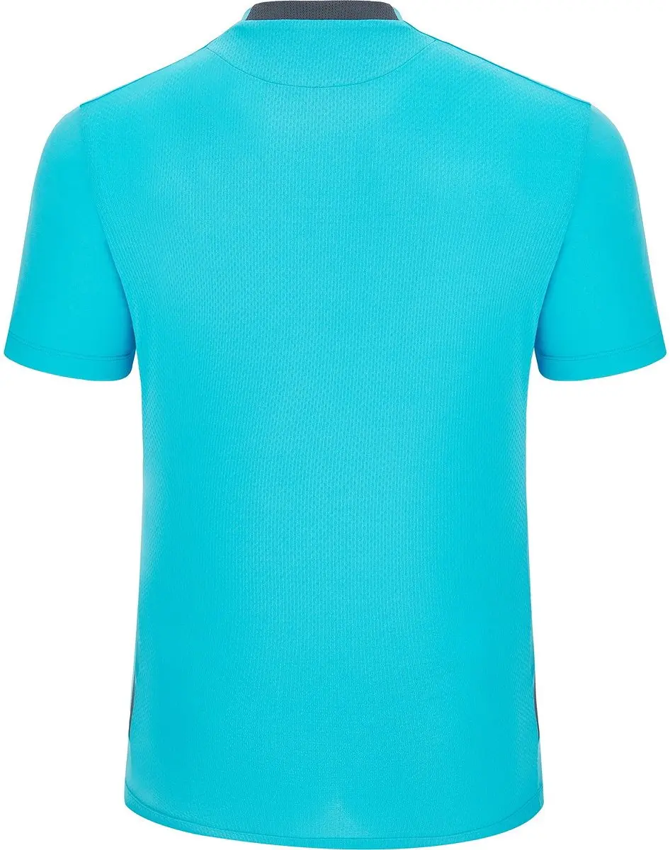 Macron Victory Shedir Shirt Korte Mouw - Hemelsblauw/Antraciet M