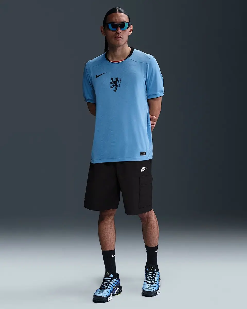 Nike KNVB M NK DF Stad JSY SS AW Wedstrijdshirt - M - Blauw