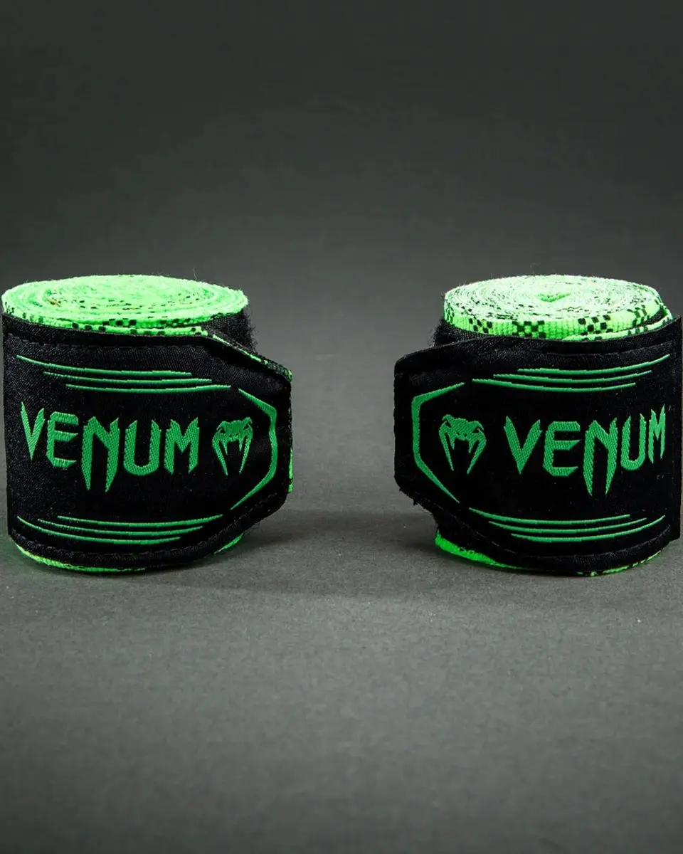 Venum Tartan Boksbandages 300cm - Neon Groen