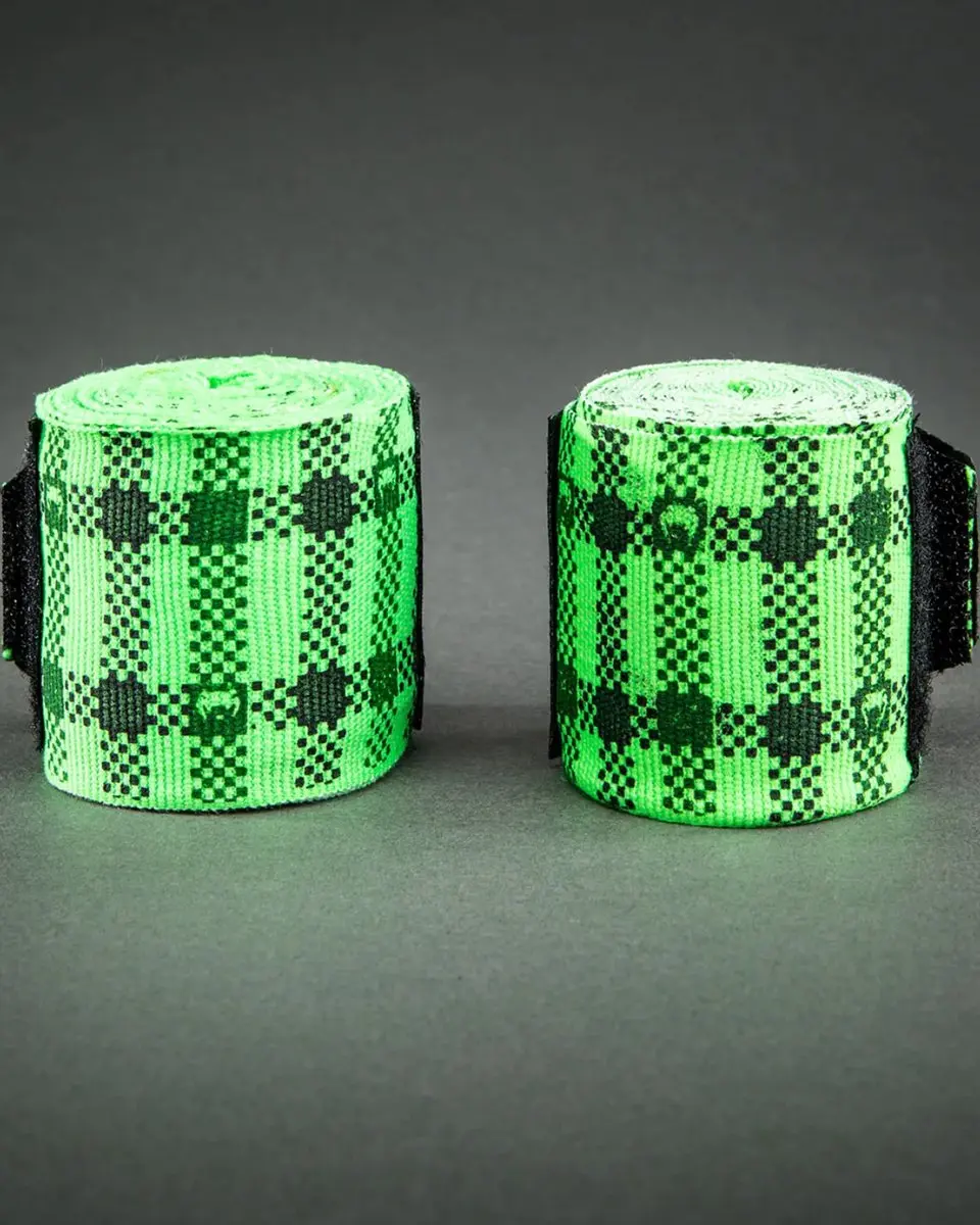 Venum Tartan Boksbandages 300cm - Neon Groen